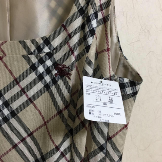 新品タグ付 BURBERRY ワンピース