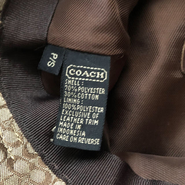 COACH(コーチ)のお値下げ☆コーチ☆上品な帽子☆正規品 レディースの帽子(ハット)の商品写真