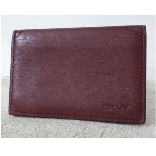 ダナキャランニューヨーク(DKNY)のダナキャランニューヨーク　レザー　ブラウン系　名刺入れ　定期入れ　カードケース(名刺入れ/定期入れ)
