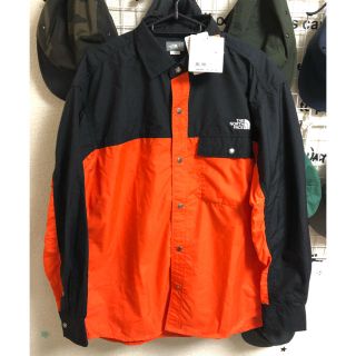 ザノースフェイス(THE NORTH FACE)の新品未使用 Lサイズ ノースフェイス ヌプシシャツ ペルシャオレンジ(シャツ)