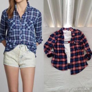 アバクロンビーアンドフィッチ(Abercrombie&Fitch)のアバクロ★チェックシャツ(Tシャツ(長袖/七分))