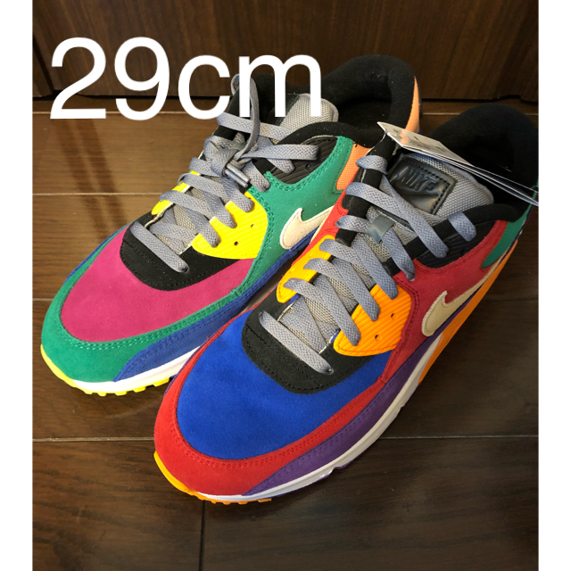 Nike エアマックス 90 クレイジー viotech 左右非対称カラー靴