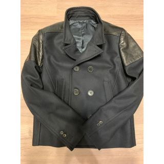 ニールバレット レザーPコート ダークブラウン M レザージャケット