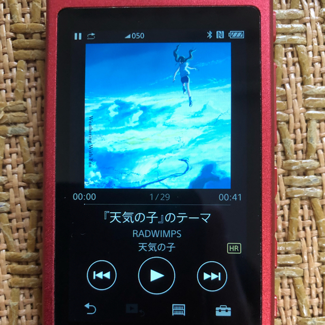 WALKMAN(ウォークマン)のウォークマン NW-A35 レッド ハイレゾ音源付き スマホ/家電/カメラのオーディオ機器(ポータブルプレーヤー)の商品写真