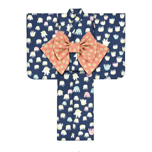 TSUMORI CHISATO(ツモリチサト)の子供浴衣130 TSUMORICHISATO キッズ/ベビー/マタニティのキッズ服女の子用(90cm~)(甚平/浴衣)の商品写真