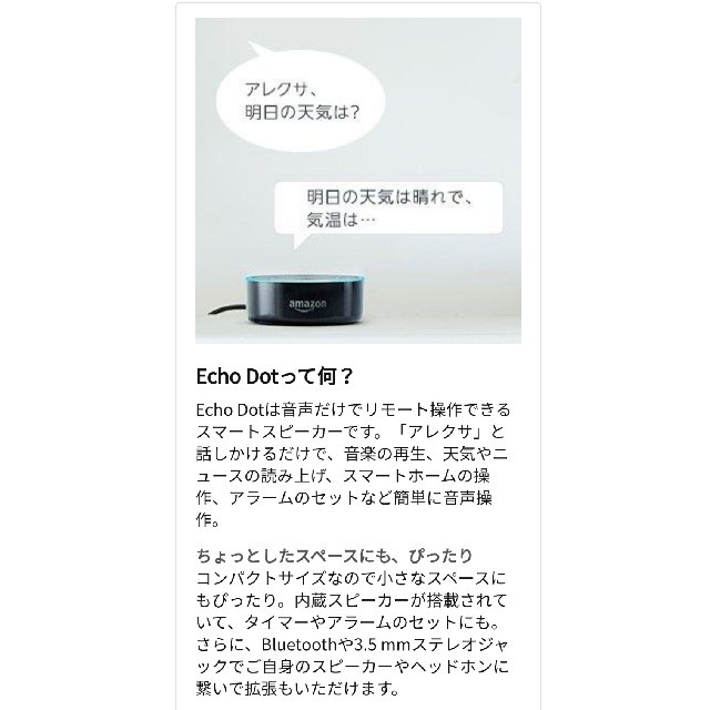 ECHO(エコー)のsolberg1123様専用★Echo Dot 第2世代 スマホ/家電/カメラのオーディオ機器(スピーカー)の商品写真