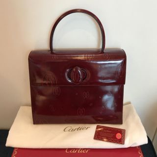 カルティエ(Cartier)の極美品！ ☆カルティエ☆ ハッピーバースデー ハンドバッグ(ハンドバッグ)