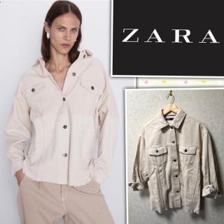 ZARA(ミリタリージャケット ・ ホワイト/白色系)のフリマ ZARA(ミリタリージャケット ・ ホワイト/白色系)のフリマ