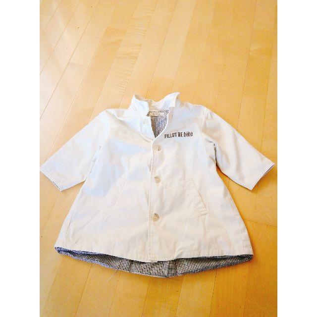 BeBe(ベベ)のベベ bebe コート オフホワイト 90㎝ キッズ/ベビー/マタニティのキッズ服男の子用(90cm~)(ジャケット/上着)の商品写真