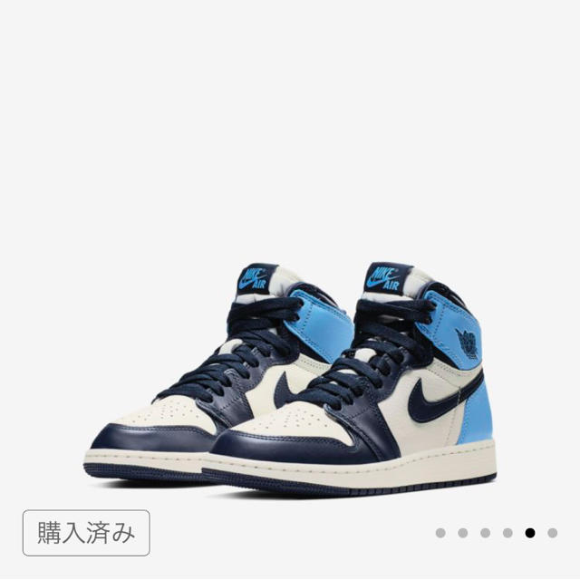 NIKE(ナイキ)の先行発売 NIKE AIRJORDAN 1 OBSIDIAN 24cm 限定 メンズの靴/シューズ(スニーカー)の商品写真