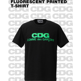 コムデギャルソン(COMME des GARCONS)の CDG FLUORESCENT PRINTED T-SHIRT 緑 XL(Tシャツ/カットソー(半袖/袖なし))