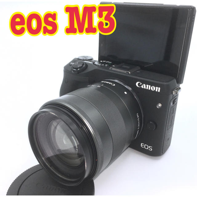 ミラーレス一眼新品級⭐︎wifi搭載&タッチパネル⭐︎canon eos M3⭐︎SDカード