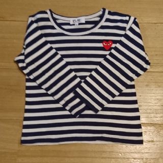 コムデギャルソン(COMME des GARCONS)の値下げ【PLAY COMME des GARCONS KIDS】七分袖Tシャツ(Tシャツ/カットソー)