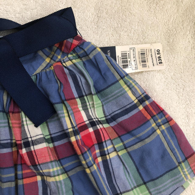 Ralph Lauren(ラルフローレン)の新品 ラルフローレン 4T チェックスカート キッズ/ベビー/マタニティのキッズ服女の子用(90cm~)(スカート)の商品写真