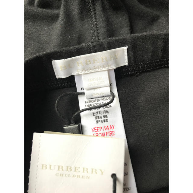 ブラック BURBERRY レギンス 14Yrsの通販 by n__ym__｜バーバリーならラクマ - 新品未使用品☆バーバリー ロゴテープ