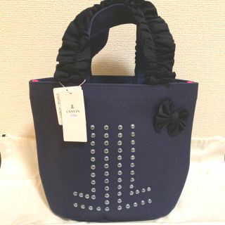 ランバンオンブルー(LANVIN en Bleu)のタグ付き ＪＬキャンバスバッグ LANVIN en Bleu(トートバッグ)