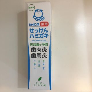 シャボンダマセッケン(シャボン玉石けん)のシャボン玉  薬用    せっけんハミガキ  塩入り(歯磨き粉)