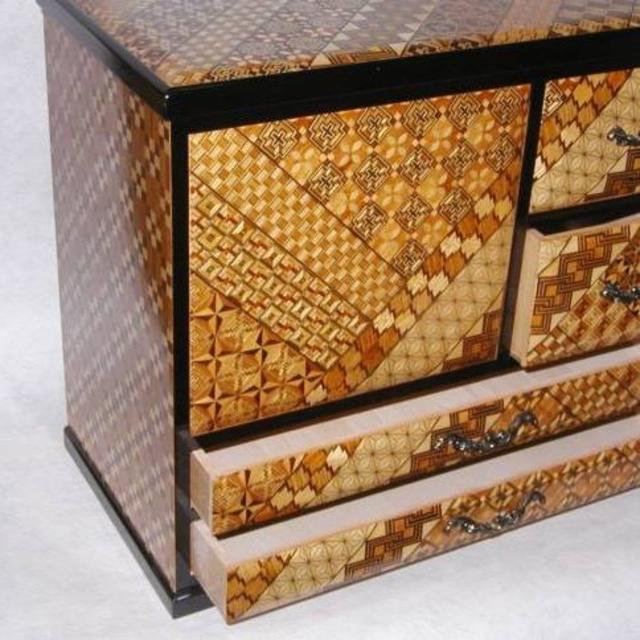 寄木細工「鏡付整理箪笥」の通販 by くま3's shop|ラクマ 寄木細工「鏡付整理箪笥」の通販 by くま3's shop|ラクマ