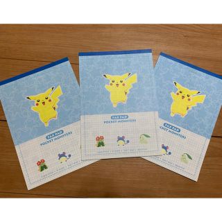 ポケモン(ポケモン)のポケモン  FAX用紙  3冊セット(ノート/メモ帳/ふせん)