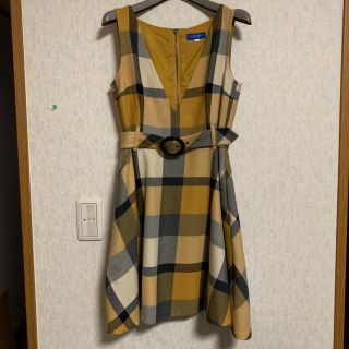 バーバリーブルーレーベル(BURBERRY BLUE LABEL)のブルーレーベルクレストブリッジ ワンピース 34(ミニワンピース)