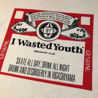 ジーディーシー(GDC)のWasted Youth × Breakfast Club Tシャツ XLサイズ(Tシャツ/カットソー(半袖/袖なし))