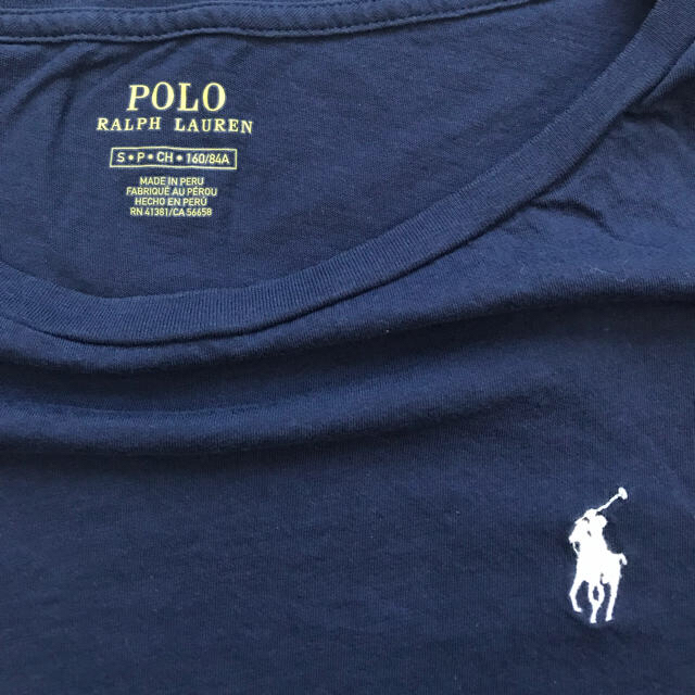 POLO RALPH LAUREN(ポロラルフローレン)のお値下げ【Polo RALPH LAUREN】ネイビーTシャツ レディースのトップス(Tシャツ(長袖/七分))の商品写真