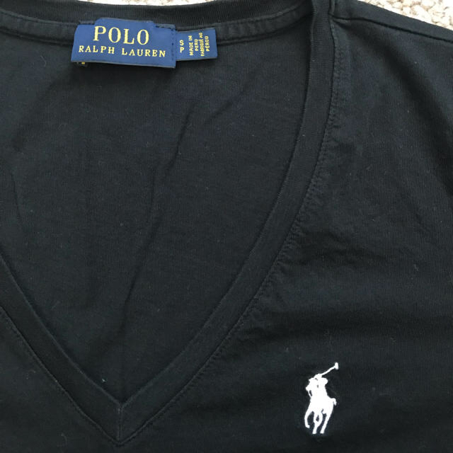 POLO RALPH LAUREN(ポロラルフローレン)の【Polo RALPH LAUREN】ブラックTシャツ レディースのトップス(Tシャツ(長袖/七分))の商品写真