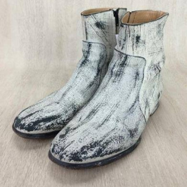 マルタンマルジェラ Margiela H&M ペンキ ブーツ 割引直販 マルタンマルジェラ Margiela H&M ペンキ ブーツ ブーツ