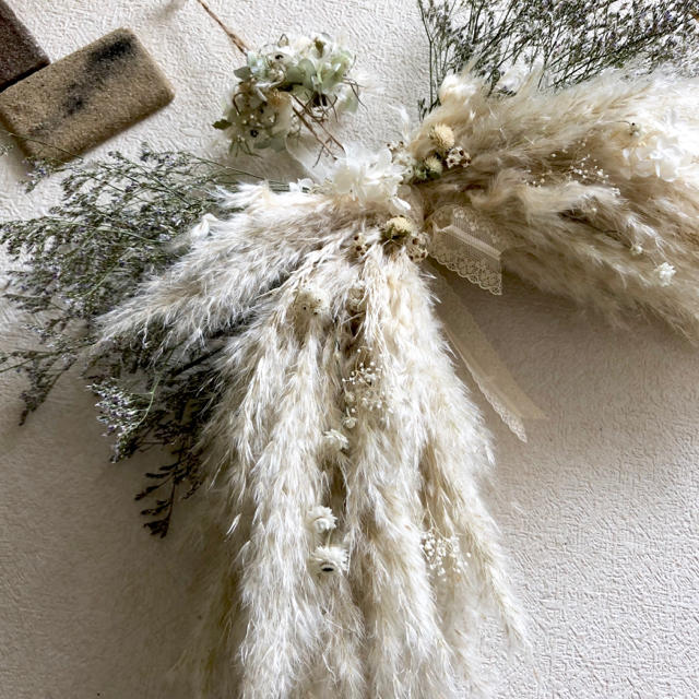 リースブーケ angel's wing 〜天使の羽に花かんむりを添えて〜 - ブーケ