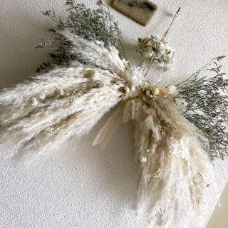 angel's wing 〜天使の羽に花かんむりを添えて〜(スワッグ49)の通販 by