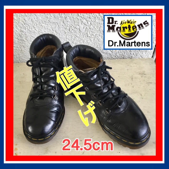 値下げ  イギリス製Dr.Martens5ホールBIGロゴ