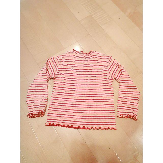 JUNKO KOSHINO(コシノジュンコ)のコシノジュンコ ボーダー ロンT 100㎝ キッズ/ベビー/マタニティのキッズ服女の子用(90cm~)(Tシャツ/カットソー)の商品写真