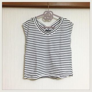 ページボーイ(PAGEBOY)のVネックボーダーT(Tシャツ(半袖/袖なし))