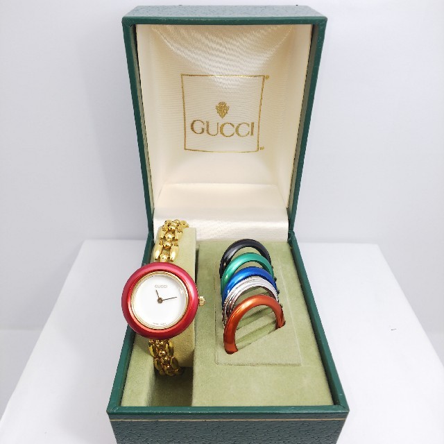 Gucci - GUCCI 腕時計 チェンジベゼル 稼働中 6リング t102の通販 by ティファ's shop｜グッチならラクマ