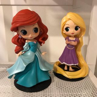 ディズニー(Disney)の【ムギ様専用】Qposket ラプンツェル & アリエル(フィギュア)