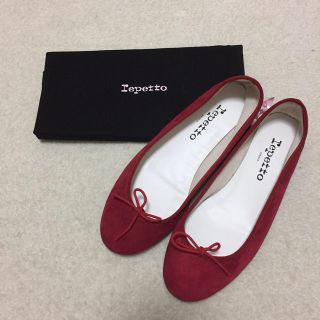 レペット(repetto)の☆さだ様専用☆【新品未使用】レペット バレエシューズ 赤 36.5(バレエシューズ)