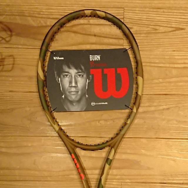 wilson(ウィルソン)のBURN 95 CV  カモフラージュ グリップ2 新品 スポーツ/アウトドアのテニス(ラケット)の商品写真