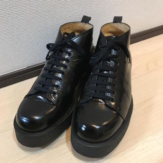 ヨウジヤマモト(Yohji Yamamoto)の早い者勝ち!!ヨウジヤマモト 定番 レザー 8ホール デミブーツ(ブーツ)