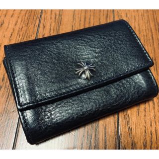 クロムハーツ(Chrome Hearts)のクロムハーツ チェンジパース ブラックレザー 財布 小銭入れ カードケース(コインケース/小銭入れ)