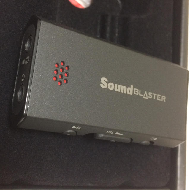 SOUND BLASTER E1 USB AUDIO IF MIC スマホ/家電/カメラのPC/タブレット(PC周辺機器)の商品写真