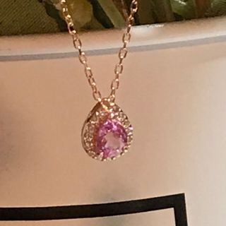 ジュエリーツツミ(JEWELRY TSUTSUMI)のさおり様専用ピンクサファイヤプチネックレス(ネックレス)