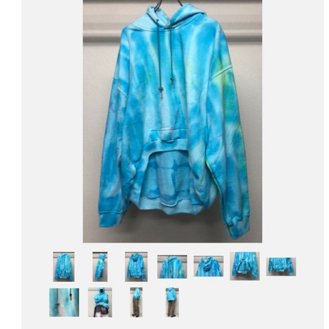 collina strada 19ss tie-dye hoodie