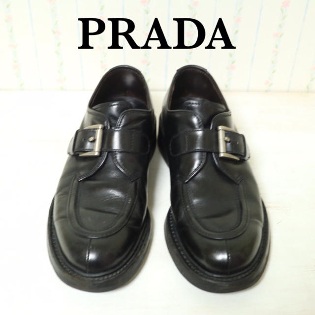 PRADA(プラダ)のPRADA プラダ モード系 モンクストラップ  24.5〜25cm イタリア製 メンズの靴/シューズ(ドレス/ビジネス)の商品写真