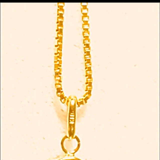 大粒2.90ct アクアマリン K18 ネックレス 【未使用】【刻印あり ...