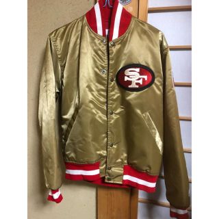 ◇ NFL SF 49ERS 中綿スタジャン メンズ S  90s ヴィンテージ(スタジャン)