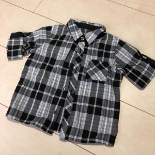 コムサデモード(COMME CA DU MODE)のコムサデモード☆半袖シャツ チェックシャツ 80(Ｔシャツ)