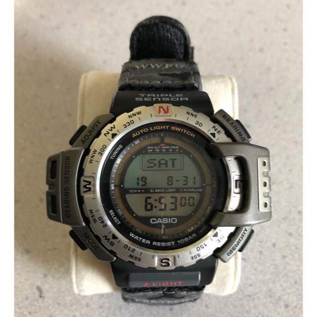 G-SHOCK(ジーショック)の【稼働品】カシオ プロトレック 1997年 WWF限定品 PRT40WBJ3T メンズの時計(腕時計(デジタル))の商品写真