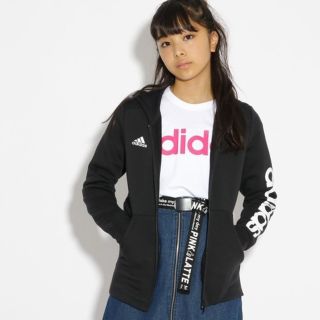 アディダス(adidas)のadidas　袖ロゴ裏起毛ZIPパーカー150(ジャケット/上着)