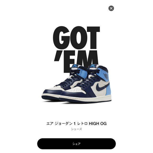 nike jordan 1 retro high obsidian UNC 25