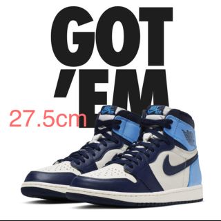 ナイキ(NIKE)のnike air jordan 1 obsidian ジョーダン 27.5(スニーカー)